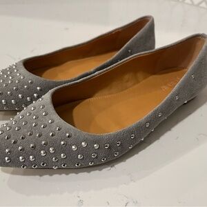 J.Crew Gray Studded Women's Flats